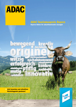 ADAC Tourismuspreis Bayern