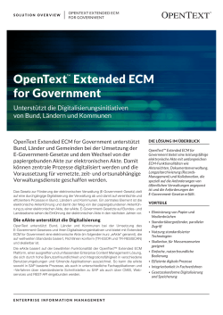 Extended ECM for Government Solution Overview