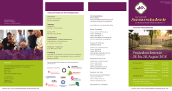Festivalwochenende 26. bis 28. August 2016