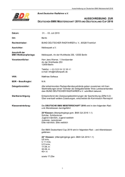 DM 2016 - BMX-Bundesliga - Bund Deutscher Radfahrer