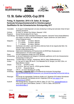 13. St.Galler sCOOL-Cup 2016