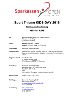Sport Thieme KIDS-DAY 2016