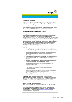 Eingliederungsspezialist/in (80%)