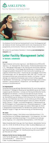 Leiter Facility Management (w/m