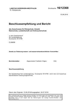 Drucksache 16/12368 - Landtag NRW