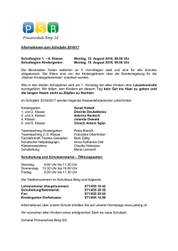 durchgef&uuml;hrt. Wir bitten, den Kindern an diesem Tag kein Gel ins