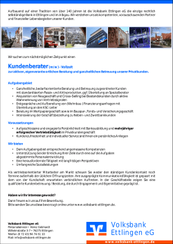 Kundenberater (m/w) - VR