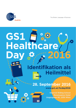 Programm GS1 Healthcare Day 2016
