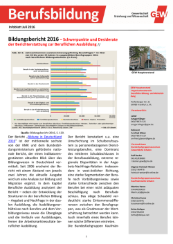 Infoblatts Berufsbildung Juli 2016