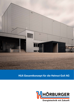 HLK-Gesamtkonzept für die Helmut Goll AG