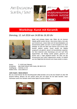 Workshop: Kunst mit Keramik