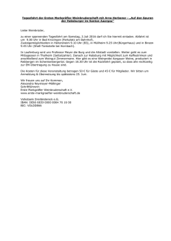 INFO - Erste Markgr&auml;fler Weinbruderschaft Auggen