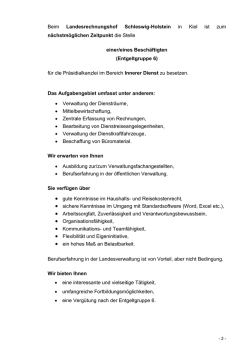 Infos - Landesrechnungshof Schleswig