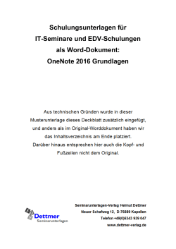 als PDF - Dettmer Verlag