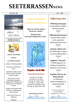 seeterrassennews - Tegeler Seeterrassen