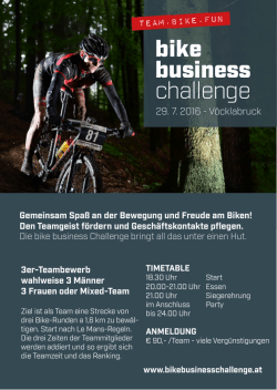 bike business challenge - Salzkammergut