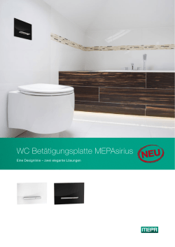 WC Betätigungsplatte MEPAsirius