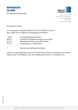 InformatIon - Telecom Behnke