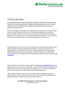 Innovation geht anders