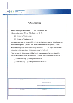 Mitglied werden - ADO