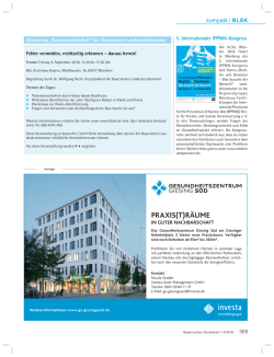 praxis(t)räume - Bayerisches Ärzteblatt