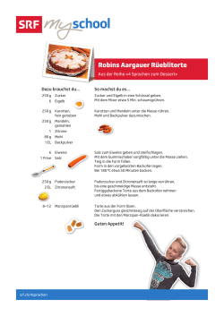 Robins Aargauer Rüeblitorte