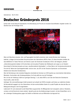Deutscher Gründerpreis 2016