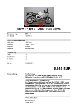 Detailansicht BMW R 1100 S €,€ABS * viele Extras