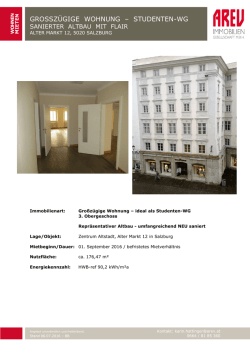 grossz&uuml;gige wohnung &ndash; studenten-wg
