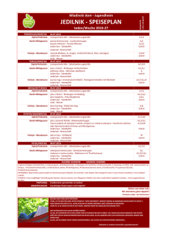 jedilnik - speiseplan