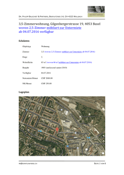 3,5-‐Zimmerwohnung, Gilgenbergerstrasse 19, 4053