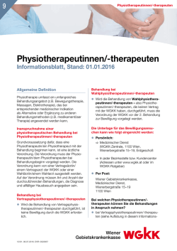 Physiotherapeutinnen/-therapeuten