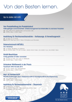 Von den Besten lernen.