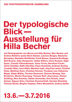 Der typologische Blick –– Ausstellung für Hilla