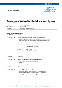 Programm PDF - Konrad-Adenauer