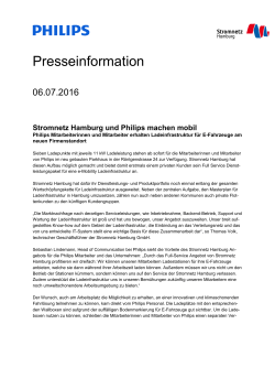 Stromnetz Hamburg und Philips machen mobil
