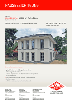 hausbesichtigung - Massivhaus Roth