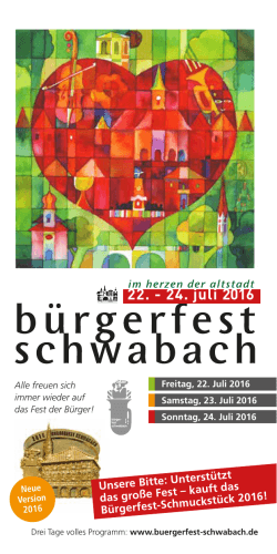 Bürgerfest-Programm 2016
