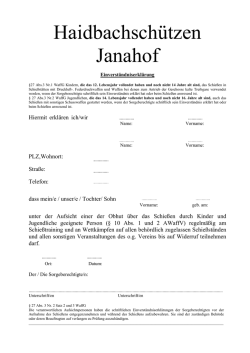 Haidbachsch&uuml;tzen Janahof