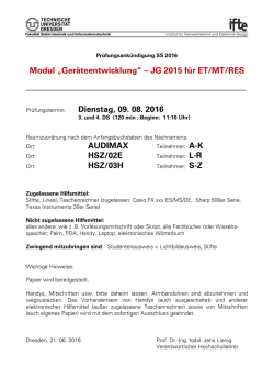 JG 2015 f&uuml;r ET/MT/RES Dienstag, 09. 08. 2016 AUDIMAX HSZ/02E