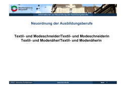 Informationen zur Neuordnung
