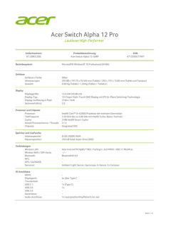 Datenblatt Switch Alpha 12 NT.LB9EG.005