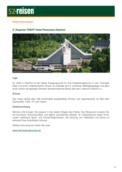 Hotel-Information 3*-Superior-TREFF Hotel Panorama - sz