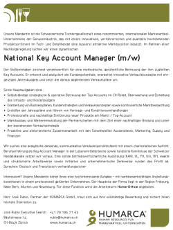 National Key Account Manager (m/w)