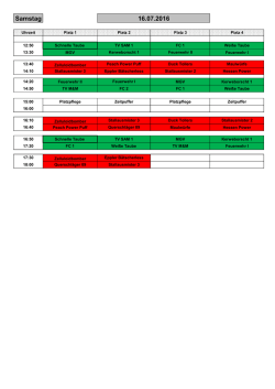 Spielplan - TC Spechbach eV