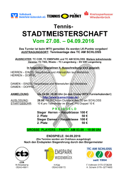 diesem Plakat. - TC Emspark Wiedenbr&uuml;ck