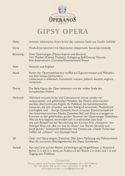 Gipsy Opera von Julia Regehr