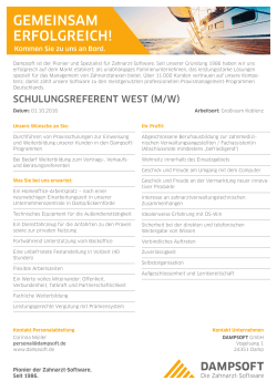 Schulungsreferent West (m/w)