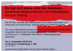 ist das Programm - SP Bern-Ost