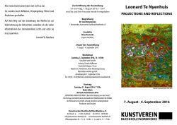 Leonard Te Nyenhuis - Kunstverein Buchholz